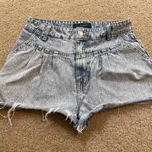 aeropostale light blue mom shorts